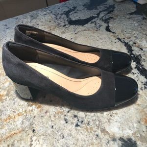 Clark’s Patent Leather and Suede